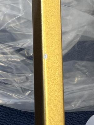 OUTLET Rám Poškozený Dekor Avelin lustr s zlatým obdélníkovým rámem šířka 80 cm 2287