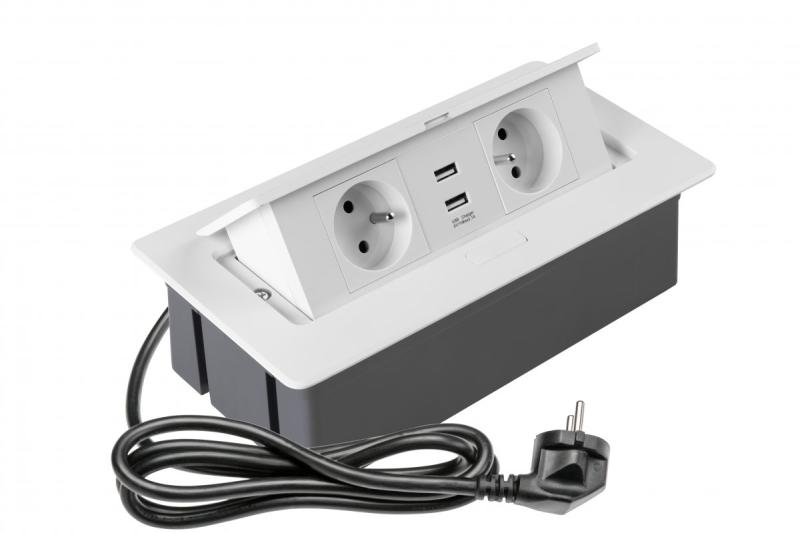 Měkký výsuvný zásuvkový modul.