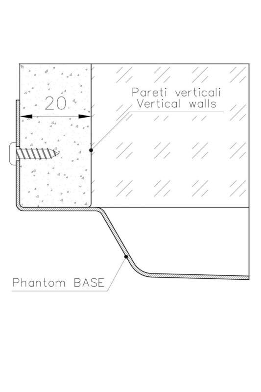 Foster Phantom Base nerezová ocelová základová deska pracovní desky dřez 71x40 cm pro vestavbu do keramiky, přírodního kamene a Solid Surface tloušťky 20 mm 1208970694