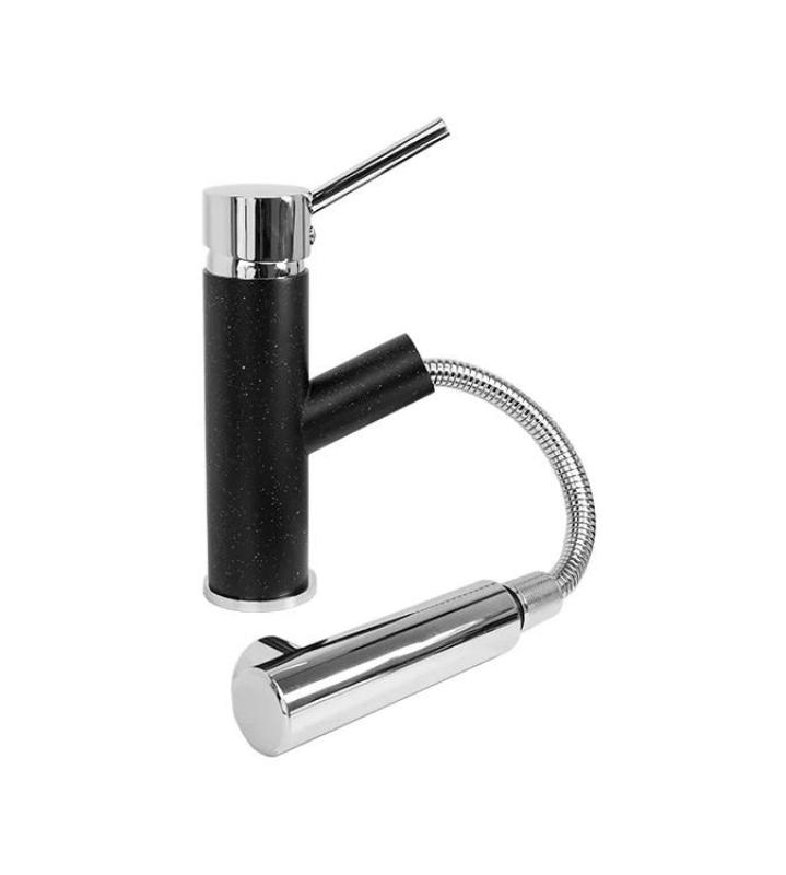 Graniteland Ceres Kuchyňská baterie vzhled modrošedého kamene s výsuvnou sprškou a ruční sprchou s dvojí funkcí 1208970706