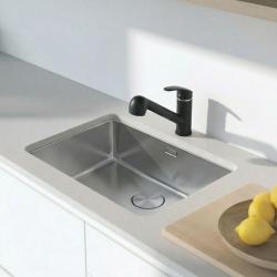 Graniteland Rhea Kuchyňská Baterie Černá s Výsuvným Výtokem a Dvojfunkční Ruční Sprchou 1208970711