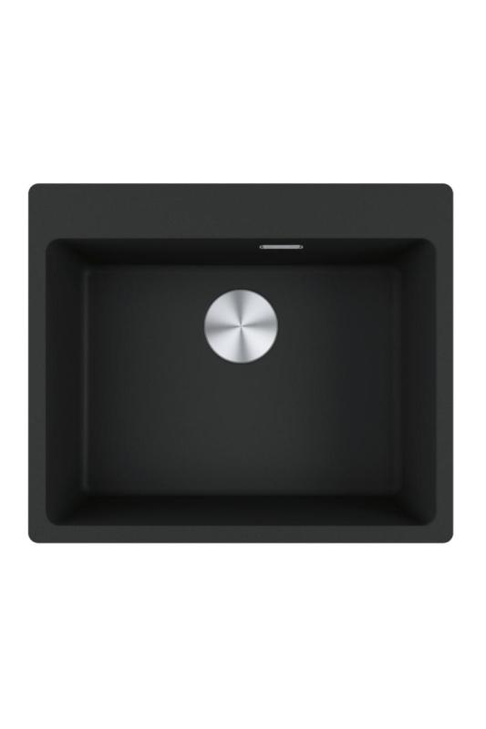 Franke Maris MRG 610-50 TL Fragranite Mat Černý dřez na povrchu s dírou pro vodovodní baterii 114.0668.630