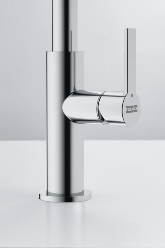 Franke Maris Slim J Kuchyňská baterie Otočný kulatý výtok Chrom 115.0728.384