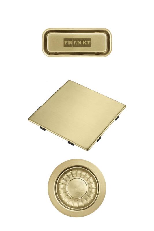 Franke Kubus 2.0 barevná sada Odtoková sada Zlato 1208970836