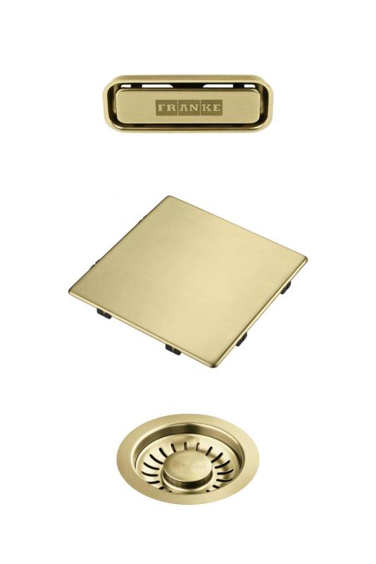 Franke Kubus 2.0 barevná sada Odtoková sada Zlato 1208970836