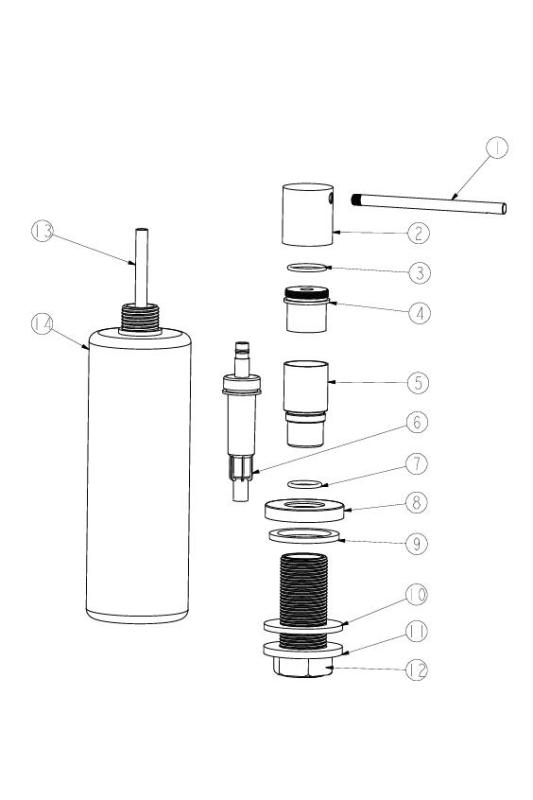 Ausmann Lirio Vestavný Dávkovač Mýdla z Mědi, Doplnitelný z Vrchu 1208971200