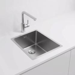 Pure.Sink Exclusivo nerezový dřez 34x40 cm s poloměrem 10mm pro podstavbu, rovnou stavbu a nástavbu PEX3440-02