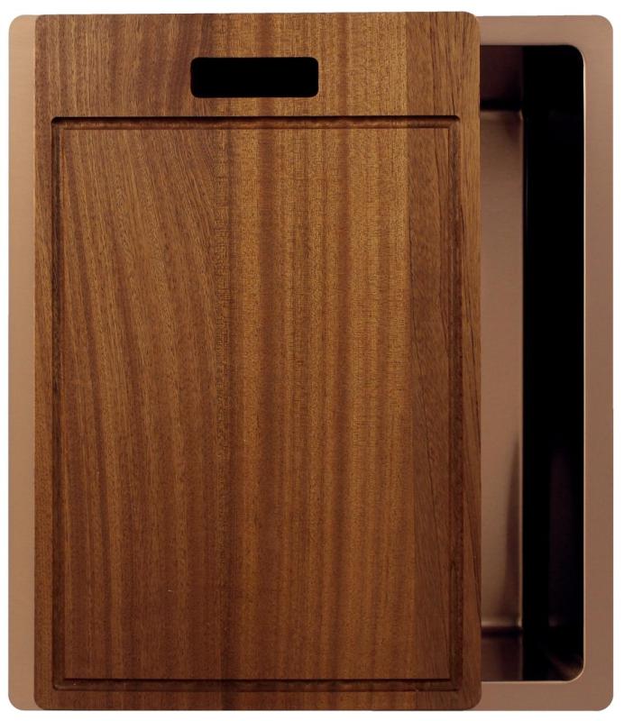 Pure.Sink Exclusivo Měděný dřez 34x40 cm 10mm rádius podstavba, rovná konstrukce a nástavba PEX3440-62