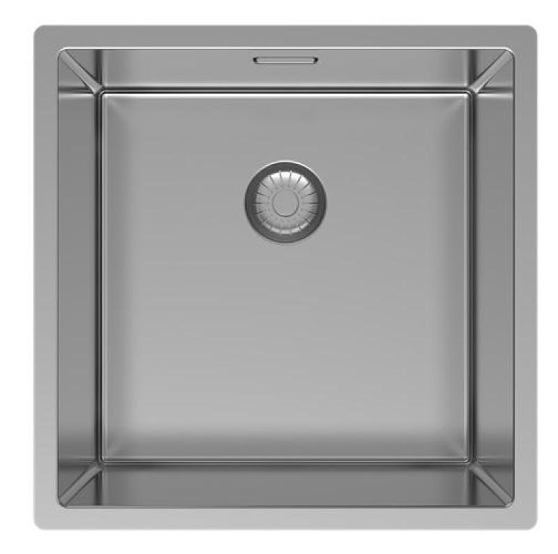 Pure.Sink Exclusivo RVS dřez 40x40 cm, rádius 10mm, pro montáž pod, rovnou a na povrch PEX4040-02