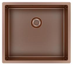 Pure.Sink Exclusivo Měděný dřez 45x40 cm 10mm rádius podstavce, rovné konstrukce a nástavby PEX4540-62
