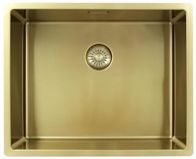 Pure.Sink Exclusivo Zlatý dřez 50x40 cm 10mm rádius podskříňový, rovný a nástavbový PEX5040-60