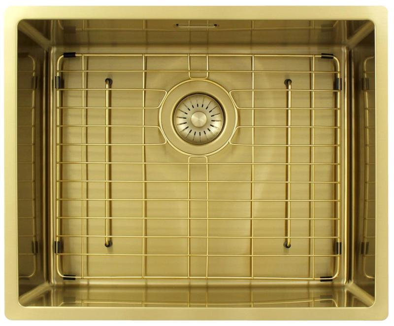 Pure.Sink Exclusivo Zlatý dřez 50x40 cm 10mm rádius podskříňový, rovný a nástavbový PEX5040-60