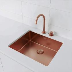 Pure.Sink Exclusivo Měděný dřez 50x40 cm 10mm rádius podstavba, rovinná konstrukce a nástavba PEX5040-62