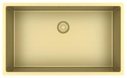 Pure.Sink Exclusivo velký zlatý dřez 70x40 cm, 10mm rádius podskříňový, rovný vložený a nástavbový PEX7040-60