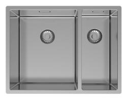 Pure.Sink Exclusivo RVS 1,5 jedna a půl umyvadla 34+18 cm poloměr 10mm PEX341840-02