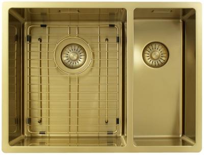 Pure.Sink Exclusivo Zlatý 1,5 jedno a půl dřezu 34+18 cm 10mm rádius PEX341840-60