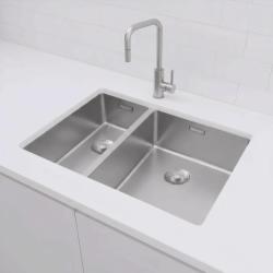 Pure.Sink Exclusivo RVS 1,5 jedna a půl dřezu 18+34 cm 10mm rádius PEX183440-02