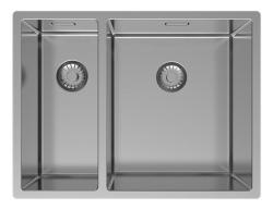 Pure.Sink Exclusivo RVS 1,5 jedna a půl dřezu 18+34 cm 10mm rádius PEX183440-02