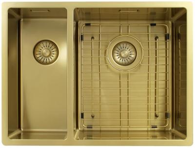 Pure.Sink Exclusivo Zlatý 1,5 jedno a půl dřezu 18+34 cm 10mm rádius PEX183440-60