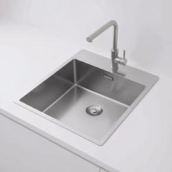 Pure.Sink Exclusivo nerezový dřez 44x52 cm Tapwing s otvorem pro kohoutek 10mm rádius PEX4040T-02