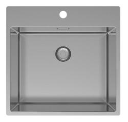 Pure.Sink Exclusivo nerezový dřez 54x52cm Tapwing s otvorem pro kohoutek 10mm rádius PEX5040T-02