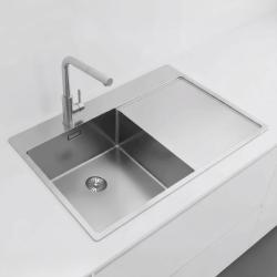 Pure.Sink Exclusivo nerezový dřez s odkapávací částí 78x52 cm Tapwing vlevo PEX4078LT-02