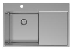 Pure.Sink Exclusivo nerezový dřez s odkapávací částí 78x52 cm Tapwing vlevo PEX4078LT-02