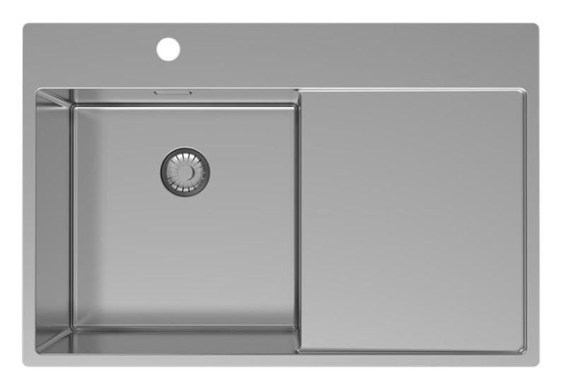 Pure.Sink Exclusivo nerezový dřez s odkapávací částí 78x52 cm Tapwing vlevo PEX4078LT-02