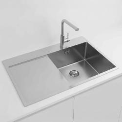 Pure.Sink Exclusivo Nerezový dřez s odkapávací částí 78x52 cm Tapwing vpravo PEX4078RT-02