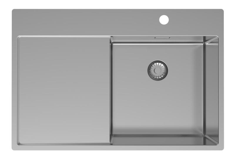Pure.Sink Exclusivo Nerezový dřez s odkapávací částí 78x52 cm Tapwing vpravo PEX4078RT-02