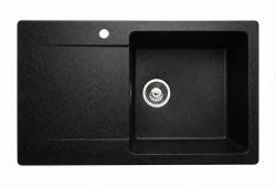 Graniteland Liri Granitový Arduin tvrdý kámen vzhled dřezu s odkapávací částí 765x448 mm 1208971437