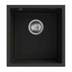 Graniteland Miniva Granitový dřez Černý podskříňový 385x410 mm 1208971450