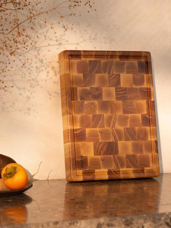 Woodsea Woodstone Ash S - Jasanové Dřevěné Prkénko na Krájení Čtvercové 20x20cm 1208971526