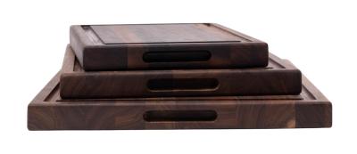 Woodsea Butcher Groove M - Ořechové Dřevěné prkénko na krájení s šťávou 50x38 cm 1208971535