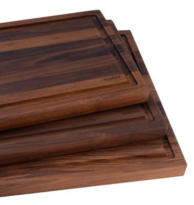 Woodsea Butcher Groove L - Ořechové dřevěné prkénko na krájení se šťávovým kanálem 60x45 cm 1208971536