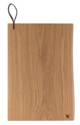 Woodsea Chop-Chop Oak M - Dubová prkénko na krájení 35x24cm s koženou rukojetí 1208971540