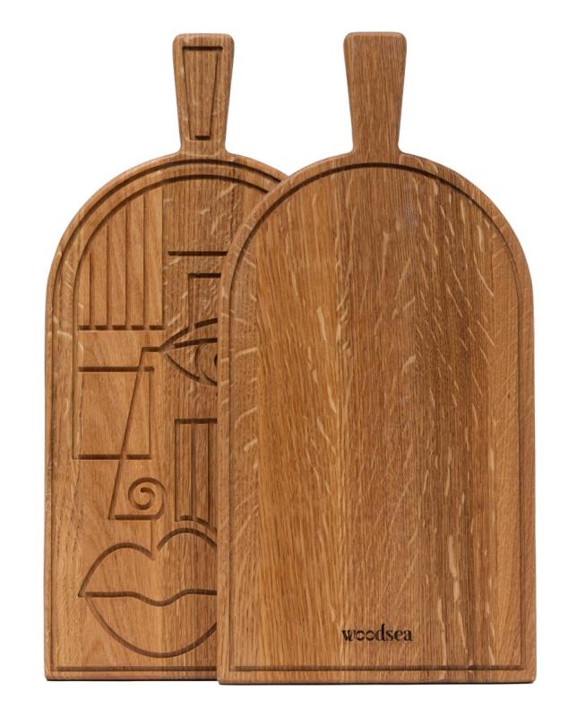 Woodsea Mask Oak - Dubová maska na krájení a servírovací prkno 38x19 cm 1208971562