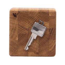 Woodsea End Grain Oak - Dubový Držák na Klíče 9x9 cm 1208971600