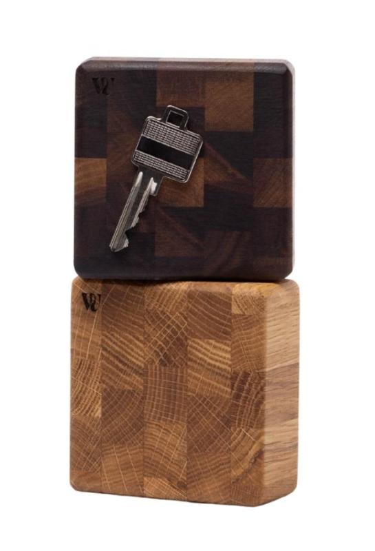 Woodsea End Grain Walnut - Klíčenka z ořechového dřeva 9x9 cm 1208971601