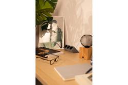 Nábytková zásuvka SOFITO, 2xSHUKO, USB A+C, kabel 1,5 m, šedý flock
