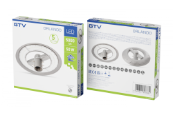 LED zahradní-parkový svítidlo ORLANDO, 50 W, 5000 lm, 4000K, AC180-250V, IP65