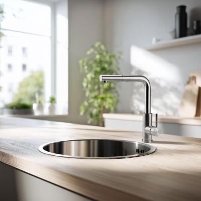 Pure.Sink Rondo Nerezový Okrouhlý Dřez plochá montáž, podmontáž a nadstavba 38 cm PRN38-02