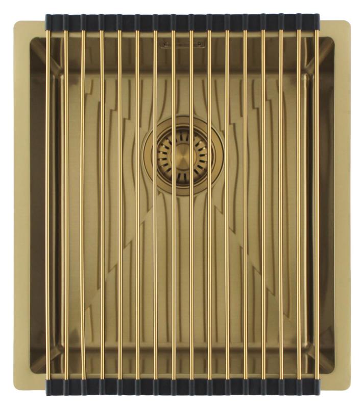 Pure.Sink Luxion Zlatý dřez 36 x 40 cm, podstavný, vestavný a nástavný PLX3640-60