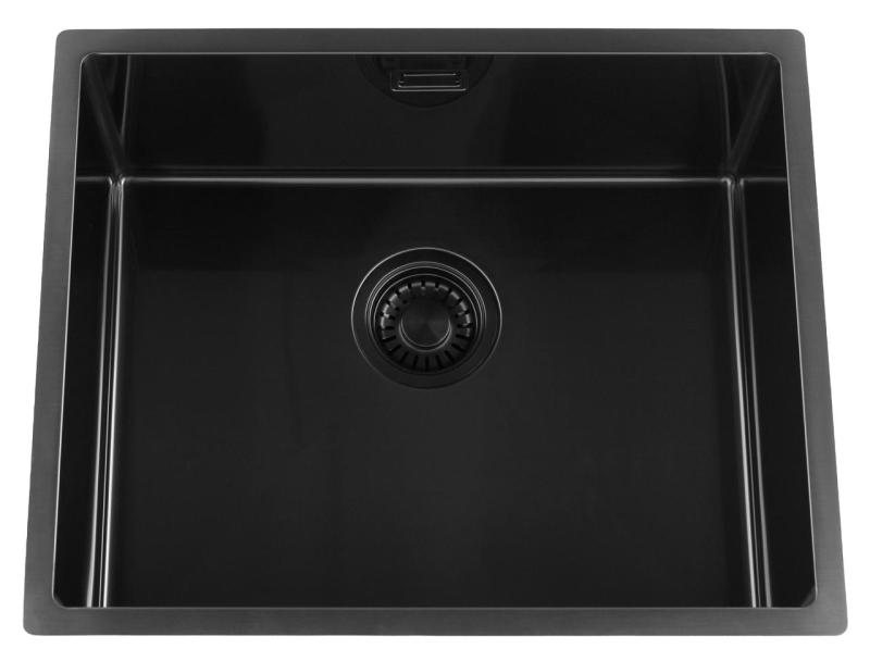 Pure.Sink Luxion PVD Černý dřez 50x40 cm podstavný, zapuštěný a nástavný PLX5040-63