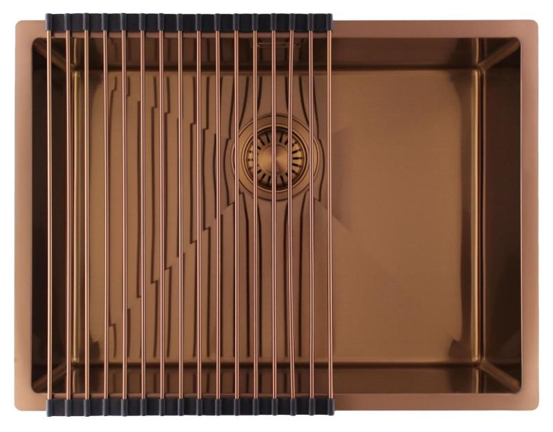 Pure.Sink Luxion Měděný dřez 55 x 40 cm podstavný, vestavný a nástavný PLX5540-62