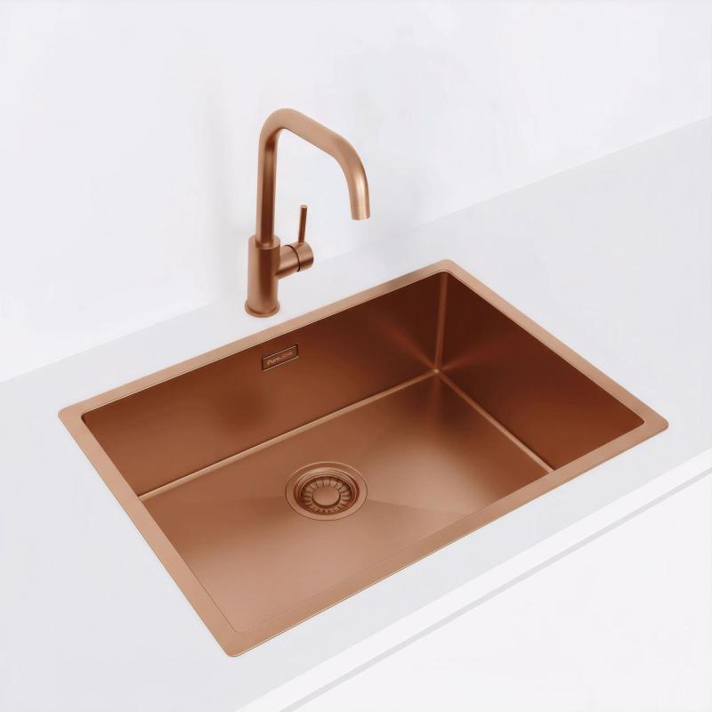 Pure.Sink Luxion Měděný dřez 55x40 cm podstavný, vestavný a nástavný PLX5540-62