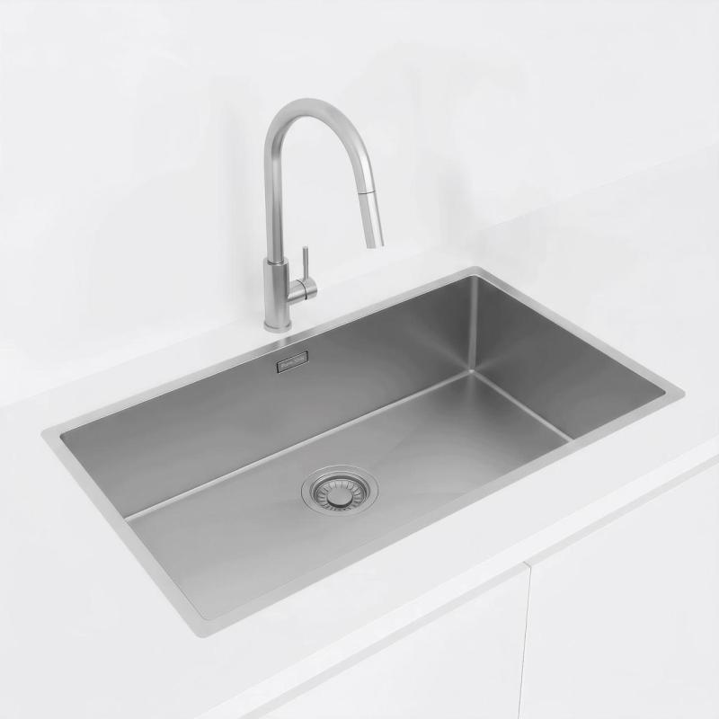 Pure.Sink Luxion Velký nerezový dřez 74 x 40 cm, podstavný, vestavný a nástavný PLX7440-02