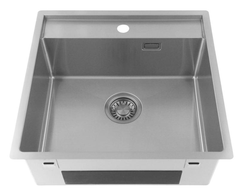 Pure.Sink Luxion Nerezový dřez 51 x 50 cm Tapwing s otvorem pro baterii PLX5150T-02