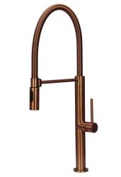 Pure.Sink Luxion Profesionální měděný kuchyňský kohoutek s flexibilním výtokem a 2 druhy proudu PLXFLEX-62