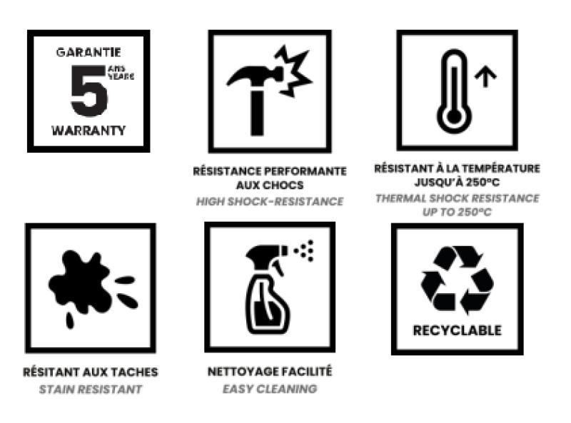 Ausmann Fibre betonový šedý dřez 40x40cm pro montáž pod, na a s rovnou vestavbou s měděnou zátkou 1208971880